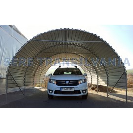 Carport 4x6m sátorgarázs - lemezfedéssel
