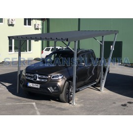 Carport-Autodach-Single 2.75x5.00m, Wellblech Blechplatten
